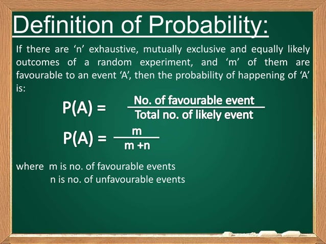 class 11th maths chapter probability cbse | PPT | Physics | Science