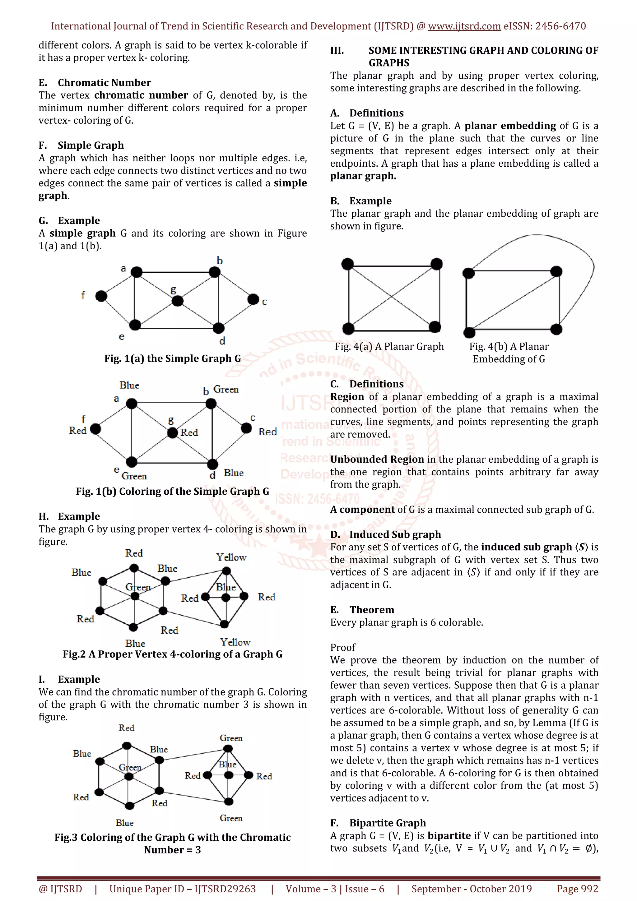 Application of Vertex Colorings with Some Interesting Graphs | PDF