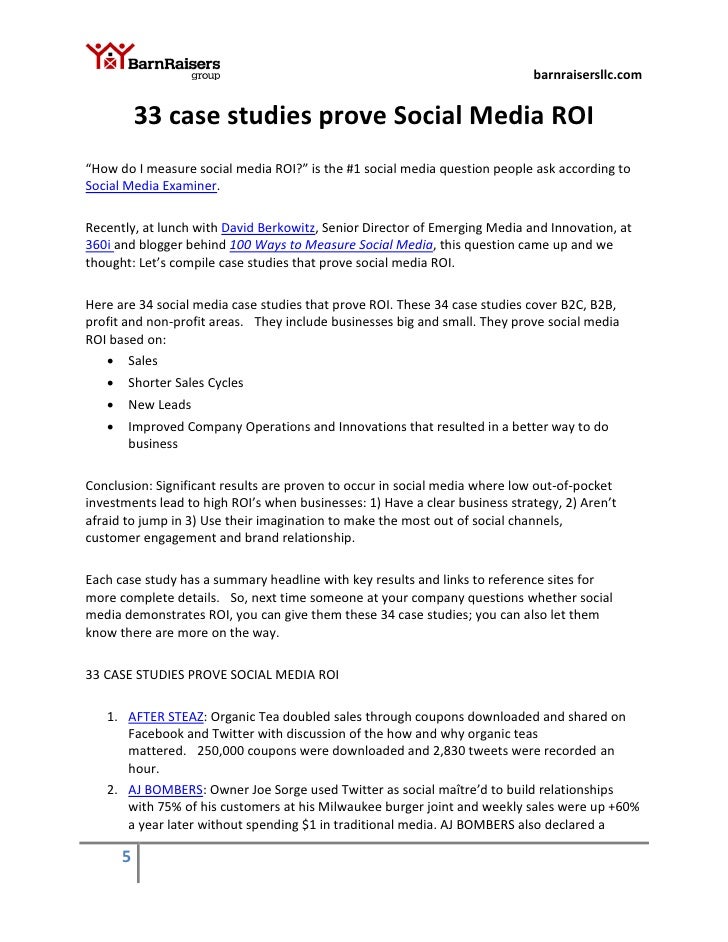 social media marketing roi case studies Using dell computers as a case study in talks and discussions about social media marketing almost begs for eye-rolls from the audience these days. social media marketing roi case studies Using dell computers as a case study in talks and discussions about social media marketing almost begs for eye-rolls from the audience these days.