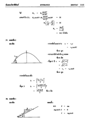 ข้อสอบวิชาฟิสิกส์ 6 ชุด สำหรับ entrance