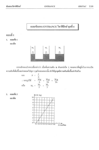 ข้อสอบวิชาฟิสิกส์ 6 ชุด สำหรับ entrance