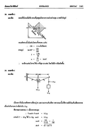 ข้อสอบวิชาฟิสิกส์ 6 ชุด สำหรับ entrance