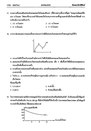 ข้อสอบวิชาฟิสิกส์ 6 ชุด สำหรับ entrance