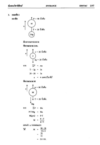 ข้อสอบวิชาฟิสิกส์ 6 ชุด สำหรับ entrance