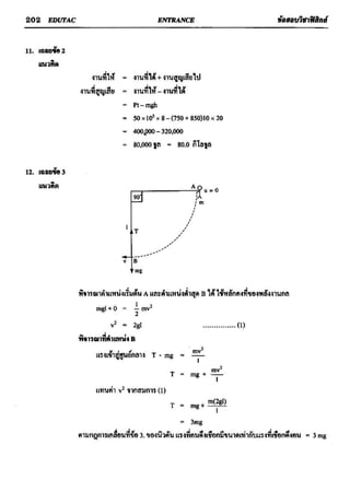 ข้อสอบวิชาฟิสิกส์ 6 ชุด สำหรับ entrance