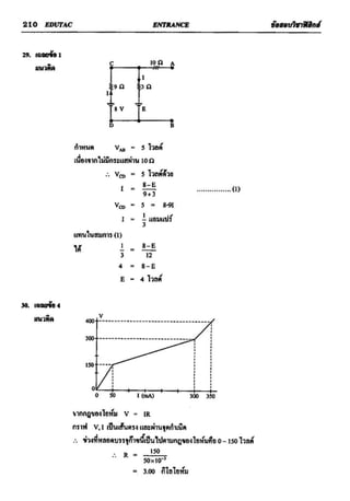 ข้อสอบวิชาฟิสิกส์ 6 ชุด สำหรับ entrance