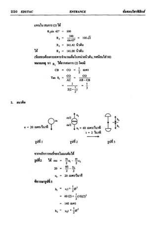ข้อสอบวิชาฟิสิกส์ 6 ชุด สำหรับ entrance