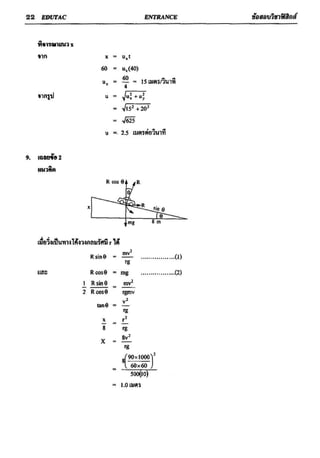 ข้อสอบวิชาฟิสิกส์ 6 ชุด สำหรับ entrance