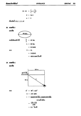 ข้อสอบวิชาฟิสิกส์ 6 ชุด สำหรับ entrance