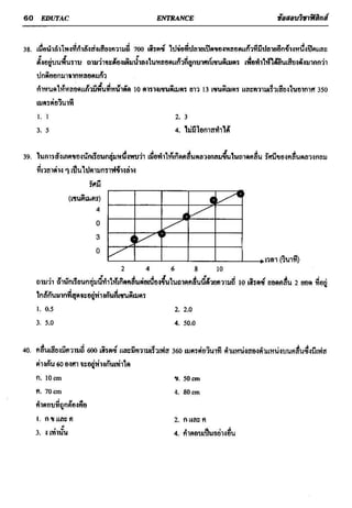 ข้อสอบวิชาฟิสิกส์ 6 ชุด สำหรับ entrance