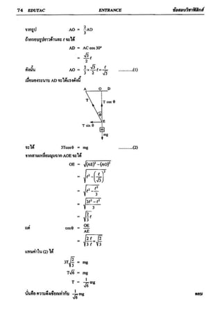 ข้อสอบวิชาฟิสิกส์ 6 ชุด สำหรับ entrance