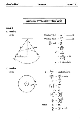 ข้อสอบวิชาฟิสิกส์ 6 ชุด สำหรับ entrance