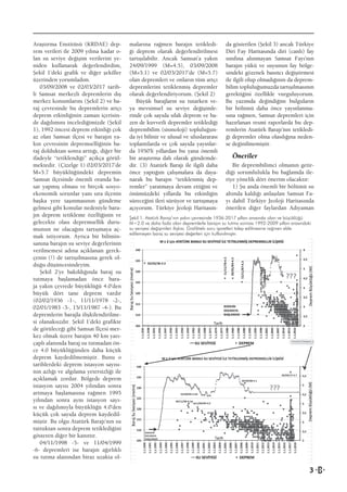3
Araştırma Enstitüsü (KRDAE) dep-
rem verileri ile 2009 yılına kadar o-
lan su seviye değişim verilerini ye-
niden kullanarak değerlendirdim,
Şekil 1’deki grafik ve diğer şekiller
üzerinden yorumladım.
03/09/2008 ve 02/03/2017 tarih-
li Samsat merkezli depremlerin dış
merkez konumlarını (Şekil 2) ve ba-
raj çevresinde bu depremlerin artçı
deprem etkinliğinin zaman içerisin-
de dağılımını incelediğimizde (Şekil
1), 1992 öncesi deprem etkinliği çok
az olan Samsat ilçesi ve barajın ya-
kın çevresinin depremselliğinin ba-
raj dolduktan sonra arttığı, diğer bir
ifadeyle “tetiklendiği” açıkça görül-
mektedir. (Çizelge 1) 02/03/2017’de
M=5.7 büyüklüğündeki depremin
Samsat ilçesinde önemli oranda ha-
sar yapmış olması ve birçok sosyo-
ekonomik sorunlar yanı sıra ilçenin
başka yere taşınmasının gündeme
gelmesi gibi konular nedeniyle bara-
jın deprem tetikleme özelliğinin ve
gelecekte olası depremsellik duru-
munun ne olacağını tartışmaya aç-
mak istiyorum. Ayrıca bir bilimin-
sanına barajın su seviye değerlerinin
verilmemesi adına açıklanan gerek-
çenin (!) de tartışılmasına gerek ol-
duğu düşüncesindeyim.
Şekil 2’ye bakıldığında baraj su
tutmaya başlamadan önce bara-
ja yakın çevrede büyüklüğü 4.0’den
büyük dört tane deprem vardır
(02/02/1936 -1-, 11/11/1978 -2-,
02/01/1983 -3-, 15/11/1987 -4-). Bu
depremlerin barajla ilişkilendirilme-
si olanaksızdır. Şekil 1’deki grafikte
de görüleceği gibi Samsat İlçesi mer-
kez olmak üzere barajın 40 km yarı-
çaplı alanında baraj su tutmadan ön-
ce 4.0 büyüklüğünden daha küçük
deprem kaydedilmemiştir. Bunu o
tarihlerdeki deprem istasyon sayısı-
nın azlığı ve algılama yetersizliği ile
açıklamak zordur. Bölgede deprem
istasyon sayısı 2004 yılından sonra
artmaya başlamasına rağmen 1995
yılından sonra aynı istasyon sayı-
sı ve dağılımıyla büyüklüğü 4.0’den
küçük çok sayıda deprem kaydedil-
miştir. Bu olgu Atatürk Barajı’nın su
tuttuktan sonra deprem tetiklediğini
gösteren diğer bir kanıttır.
04/11/1998 -5- ve 11/04/1999
-6- depremleri ise barajın ağırlıklı
su tutma alanından biraz uzakta ol-
malarına rağmen barajın tetikledi-
ği deprem olarak değerlendirilmesi
tartışılabilir. Ancak Samsat’a yakın
24/09/1999 (M=4.5), 03/09/2008
(M=5.1) ve 02/03/2017’de (M=5.7)
olan depremleri ve onların tüm artçı
depremlerini tetiklenmiş depremler
olarak değerlendiriyorum. (Şekil 2)
Büyük barajların su tutarken ve-
ya mevsimsel su seviye değişimle-
rinde çok sayıda ufak deprem ve ba-
zen de kuvvetli depremler tetiklediği
deprembilim (sismoloji) topluluğun-
da iyi bilinir ve ulusal ve uluslararası
toplantılarda ve çok sayıda yayınlar-
da 1950’li yıllardan bu yana önemli
bir araştırma dalı olarak gündemde-
dir. (3) Atatürk Barajı ile ilgili daha
önce yaptığım çalışmalara da daya-
narak bu barajın “tetiklenmiş dep-
remler” yaratmaya devam ettiğini ve
önümüzdeki yıllarda bu etkinliğin
süreceğini ileri sürüyor ve tartışmaya
açıyorum. Türkiye Jeoloji Haritasın-
da gösterilen (Şekil 3) ancak Türkiye
Diri Fay Haritasında diri (canlı) fay
sınıfına alınmayan Samsat Fayı’nın
barajın yükü ve suyunun fay bölge-
sindeki gözenek basıncı değiştirmesi
ile ilgili olup olmadığının da deprem-
bilim topluluğumuzda tartışılmasının
gerektiğini özellikle vurguluyorum.
Bu yazımda değindiğim bulguların
bir bölümü daha önce yayınlanma-
sına rağmen, Samsat depremleri için
hazırlanan resmi raporlarda bu dep-
remlerin Atatürk Barajı’nın tetikledi-
ği depremler olma olasılığına neden-
se değinilmemiştir.
Öneriler
Bir deprembilimci olmanın getir-
diği sorumlulukla bu bağlamda ile-
riye yönelik dört önerim olacaktır:
1) Şu anda önemli bir bölümü su
altında kaldığı anlaşılan Samsat Fa-
yı dahil Türkiye Jeoloji Haritasında
önerilen diğer faylardan Adıyaman
Şekil 1. Atatürk Barajı’nın yakın çevresinde 1936-2017 yılları arasında olan ve büyüklüğü
M=2.0 ve daha fazla olan depremlerle barajın su tutma sonrası 1992-2009 yılları arasındaki
su seviyesi değişimleri ilişkisi. Grafikteki soru işaretleri talep edilmesine rağmen elde
edilemeyen baraj su seviyesi değerleri için kullanılmıştır.
 