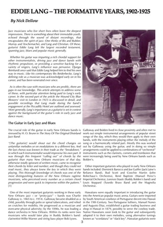 Eddie Lang - The Formative Years (1902-1925) | PDF