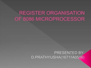  register organisation of 8086