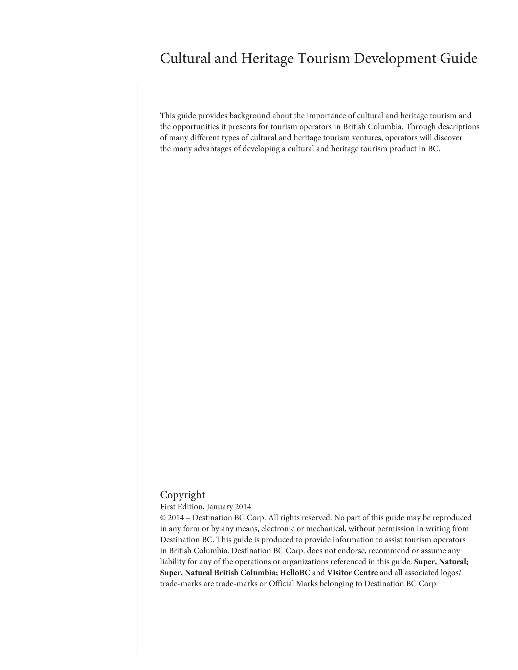 culture and heritage tourism development | PDF