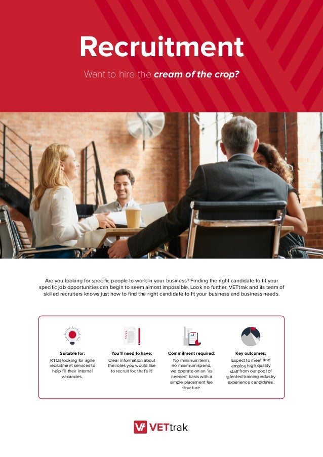 vettrak recruitment brochure faq