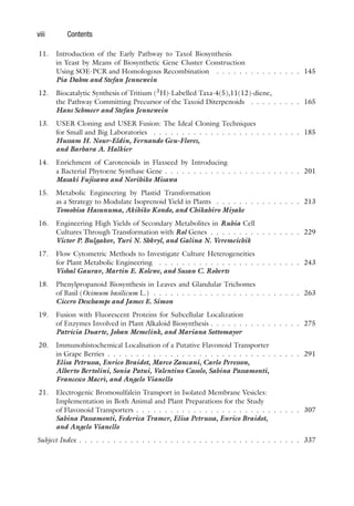 Plant Secondary Metabolism Engineering Methods and Applications Methods ...