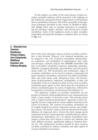 Plant Secondary Metabolism Engineering Methods and Applications Methods ...