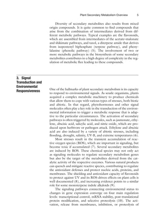Plant Secondary Metabolism Engineering Methods and Applications Methods ...