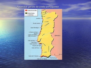 Aspectos gerais da costa portuguesaAspectos gerais da costa portuguesa
 