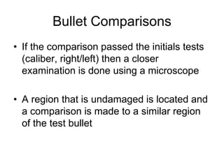 Forensic ballistics_identification and interpretation | PPT