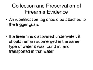 Forensic ballistics_identification and interpretation | PPT