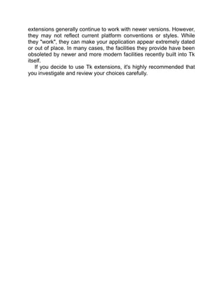 Modern Tkinter For Busy Python Developers Mark Roseman | PDF
