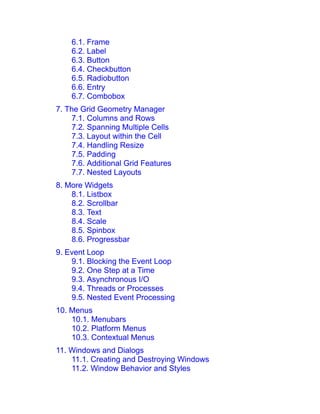 Modern Tkinter For Busy Python Developers Mark Roseman | PDF