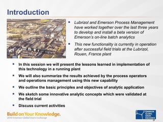 Batch Process Analytics | PPT