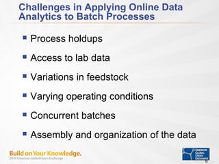 Batch Process Analytics | PPT