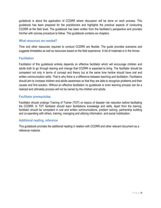 Child Centered Disaster Risk Reduction-CCDRR | PDF