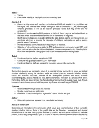 Child Centered Disaster Risk Reduction-CCDRR | PDF