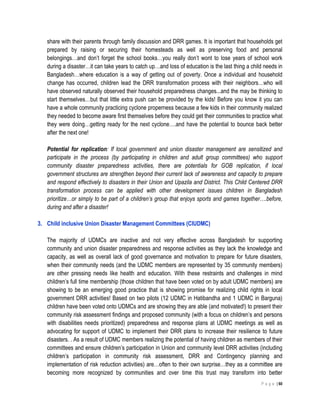 Child Centered Disaster Risk Reduction-CCDRR | PDF