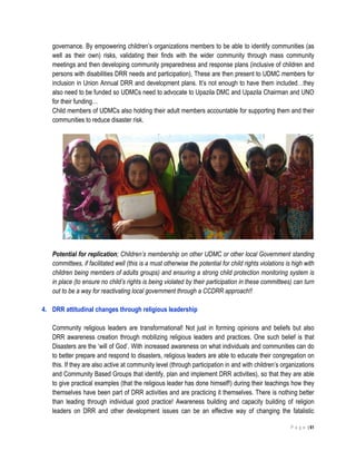 Child Centered Disaster Risk Reduction-CCDRR | PDF