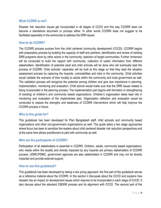 Child Centered Disaster Risk Reduction-CCDRR | PDF