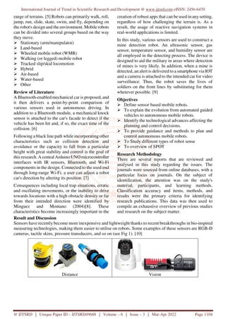 Sensor Based Motion Control of Mobile Car Robot | PDF