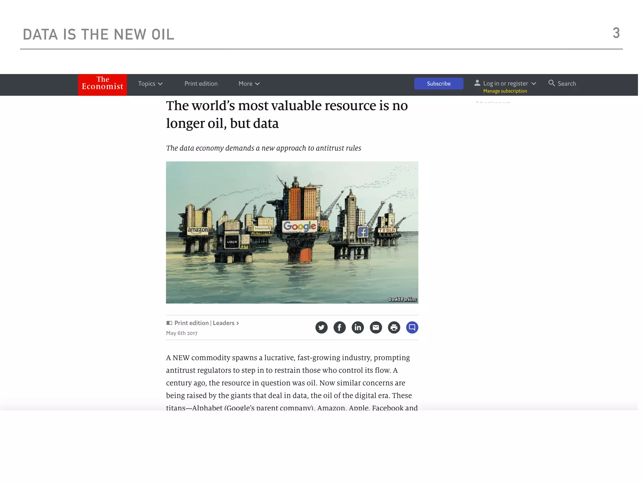 DATA IS THE NEW OIL 3
 