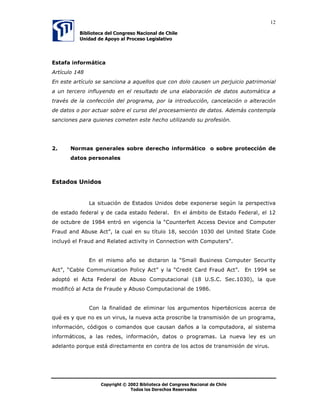 (V
        SRVLEOH OOHYDU D FDER HVWRV GHOLWRV D WUDYpV GHO FRUUHR HOHFWUyQLFR R LQFOXVR D
        WUDYpV GH WHUPLQDOHV PyYLOHV
•       DOXPQLDV H LQMXULDV KHFKDV FRQ SXEOLFLGDG $UWtFXOR  3 