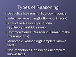 Incomplete Reasoning 1680242330325_Knowledge Representation1 (1).ppt