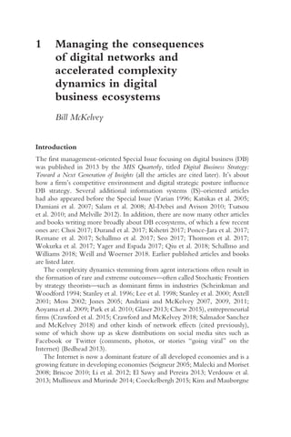 Management In The Age Of Digital Business Complexity 1st Edition Bill ...