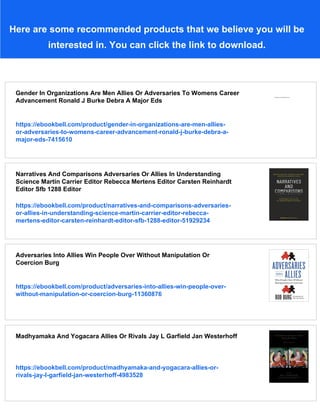 Allies Or Adversaries Ngos And The State In Africa Jennifer Brass | PDF