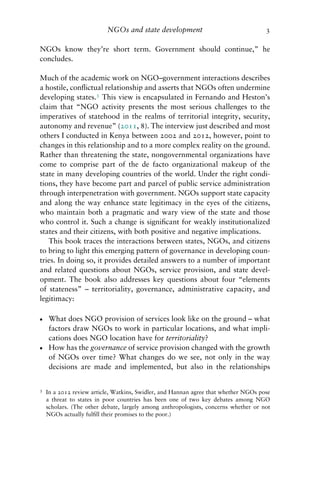 Allies Or Adversaries Ngos And The State In Africa Jennifer Brass | PDF