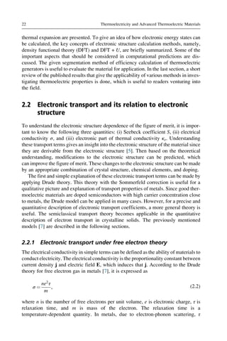 Thermoelectricity And Advanced Thermoelectric Materials Ranjan Kumar | PDF