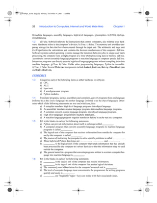 Python How To Program Part A And Part B Harvey Deitel Paul Deitel ...