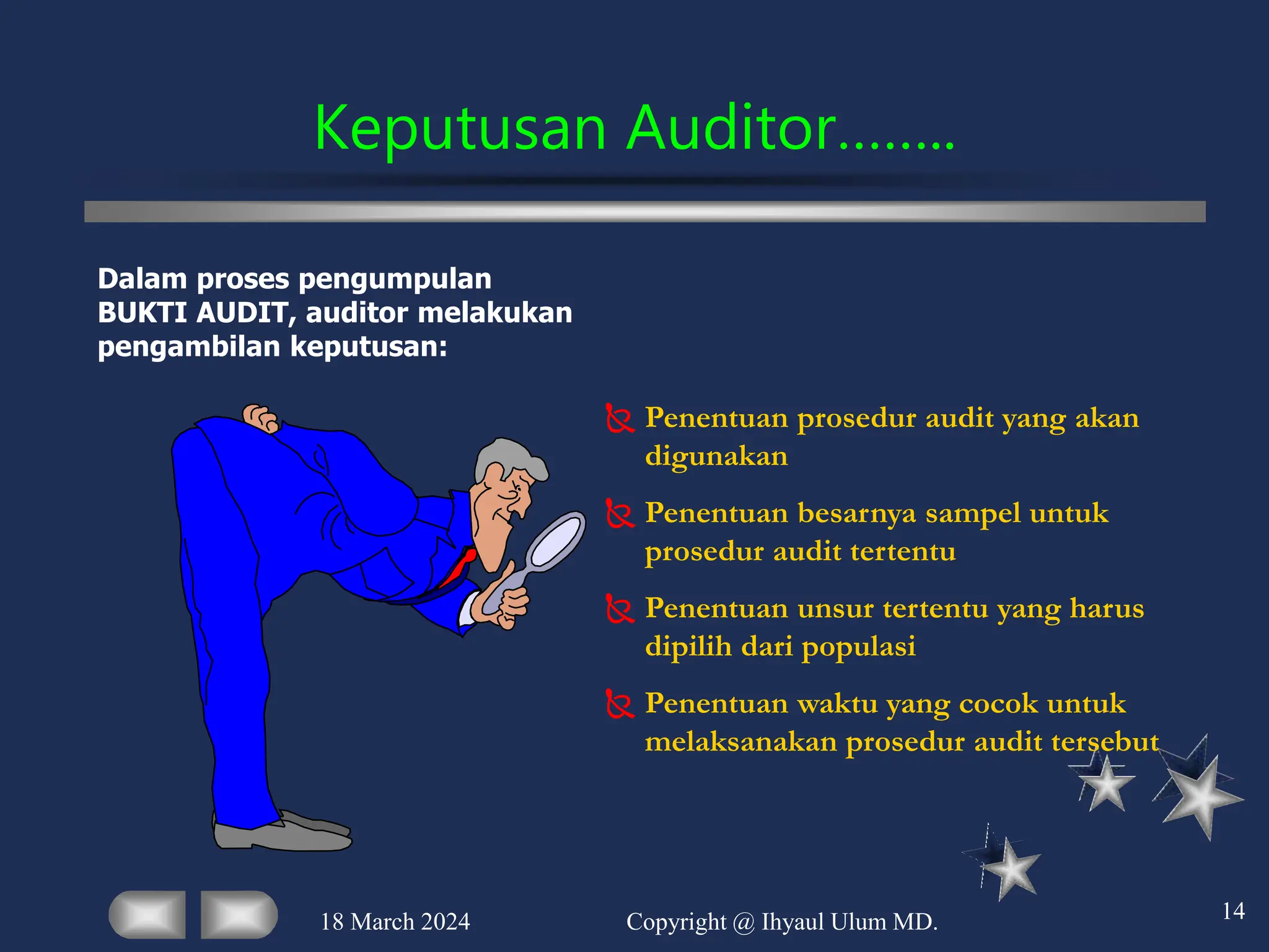 tujuan audit bukti audit dan prosedur audit | PPT