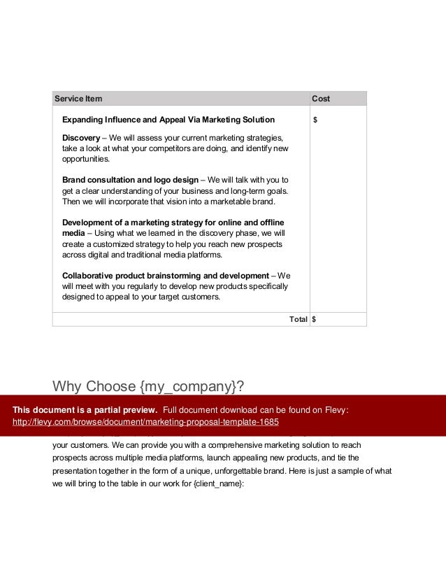 Marketing Proposal Template
