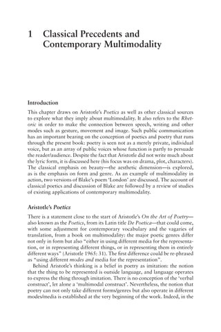 Multimodality Poetry And Poetics Richard Andrews | PDF