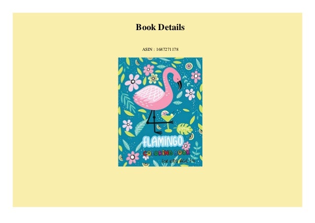 Pdf Flamingo Coloring Book For Kids Age 2 4 30 Challenging Colori