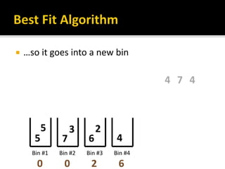  …so it goes into a new bin
 